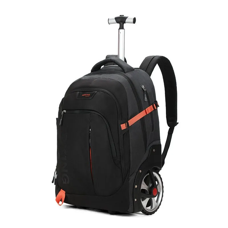 Rolling Luggage Travel Backpack With Wheels For Men Big Wheeled Travel Trolley Bag For Business Cabin With Laptop Compartment And Wheels 59tc From Chicsatchel 213.35 DHgate.Com