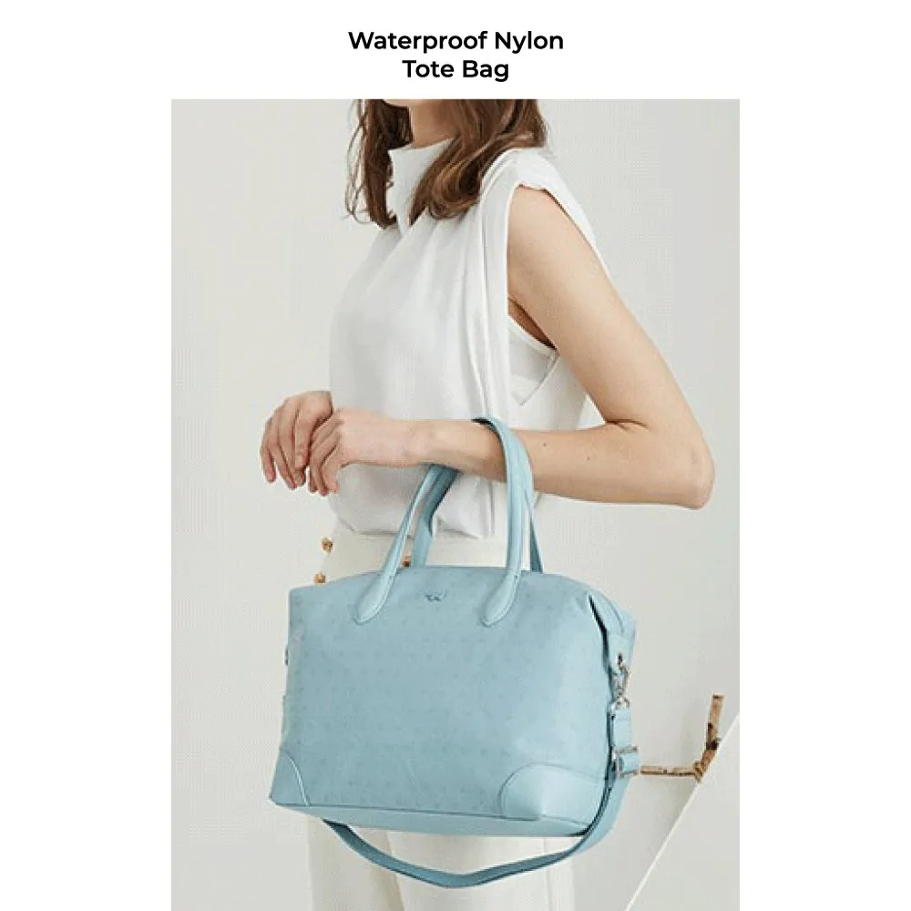Nylon tote with crossbody strap sale