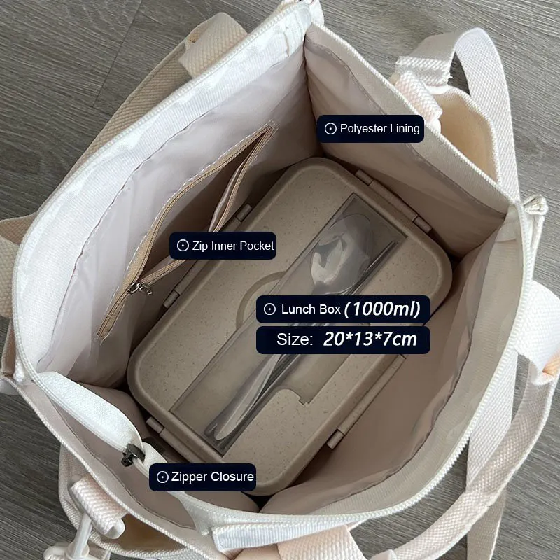 史上一番安い Solid - Women for Pockets Multiple with Bag Shoulder Tote Canvas 2024Large  Handbag Color パンツ