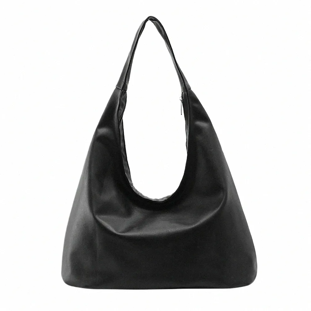 【MORE THAN BLACK】24SS★ LEATHER HOBO BAG DHgate.com:Premium Leather Hobo Bag for Women: Soft Shoulder