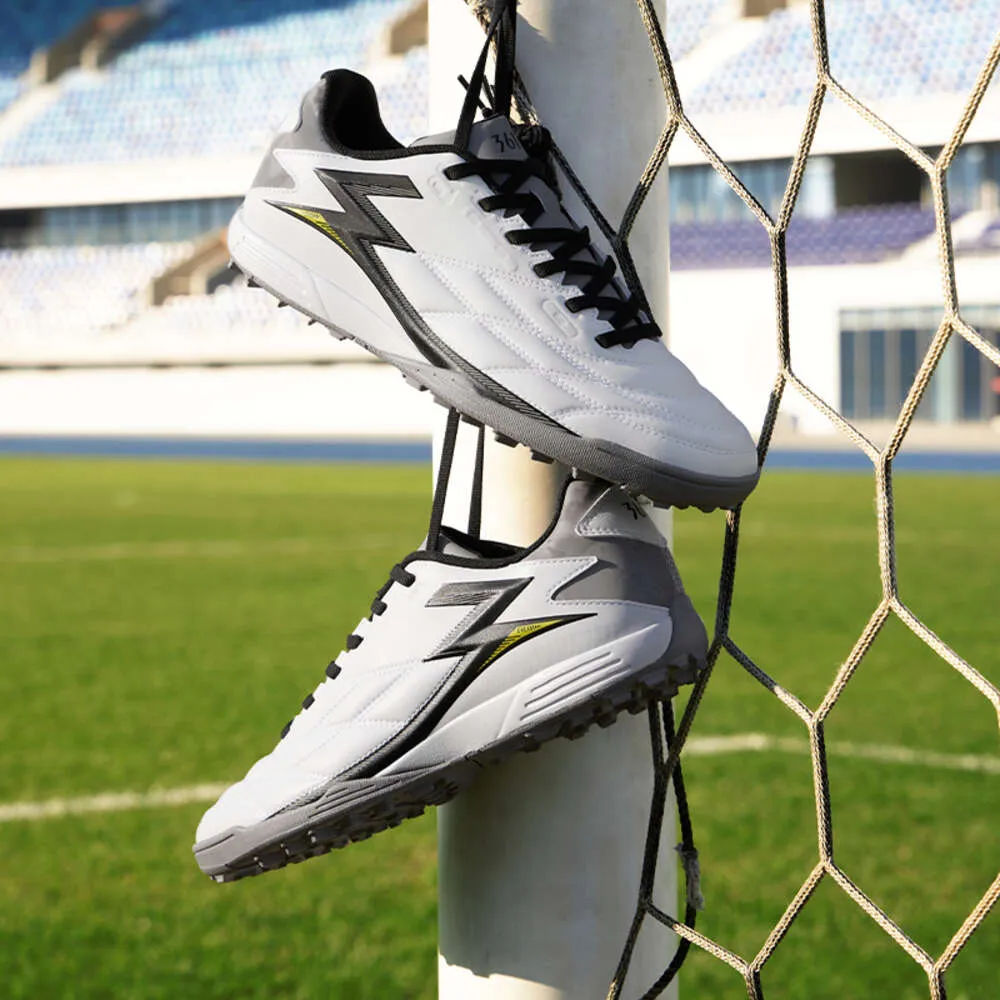 Anti Slippery Men s Artificial Grass Soccer Shoes for Youth Football Training Blue