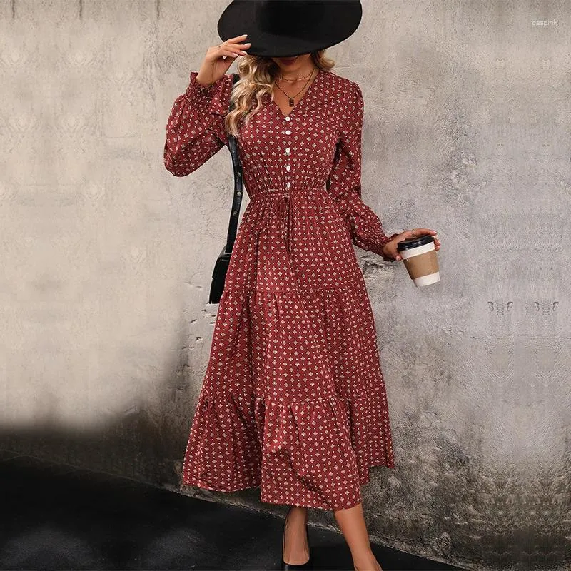 Knee-Length Burgundy Casual Dress with Peplum A-Line Skirt, Polyester,  Short Flutter Sleeves, Regular Fit for Middle Age Women Winter Wear from  Dhgate Basic & Casual Dresses - price 39.06