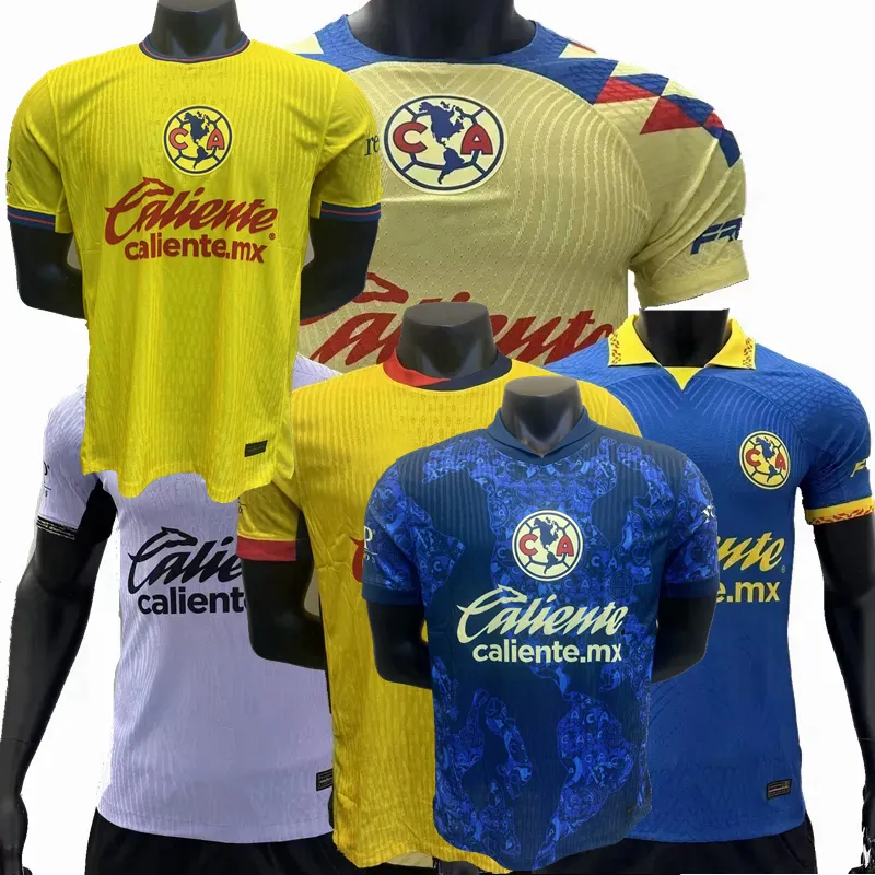 Official Club America Soccer Jersey 2024 2025 Player Version FIDALGO HENRY F.VINAS K.ALVAREZ M.LAYUN J.QUINONES A.ZENDEJAS