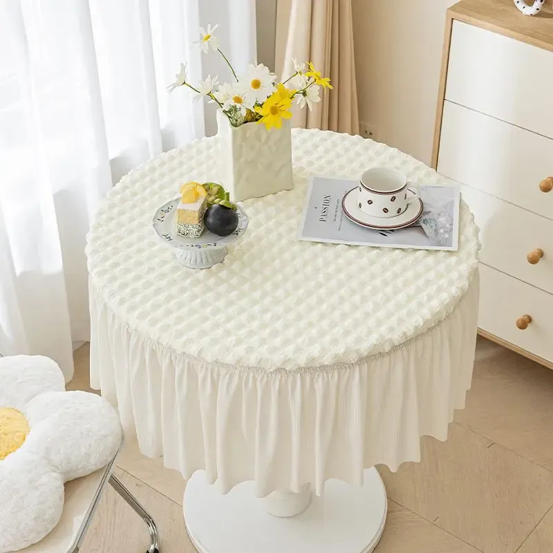 thumbnail image 2 of Butterfly Fitted Round Tablecloth With Elastic – Waterproof, Stain Resistant 2 of 2