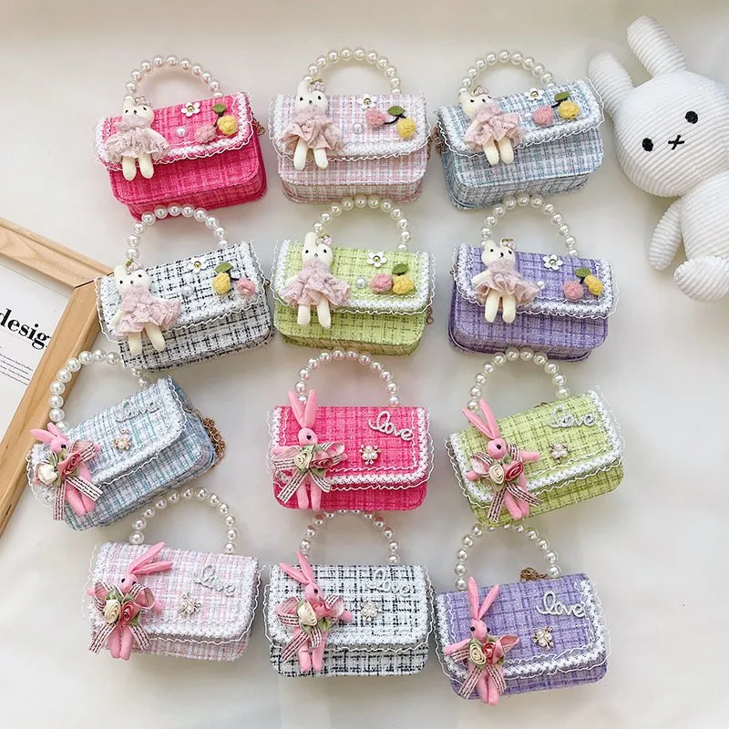 Kawaii Purse For Girls HOMSFOU Kawaii Bunny Crossbody Bag 2-Pack For Girls - Cute & Messenger Bag Toddler Coin Purse