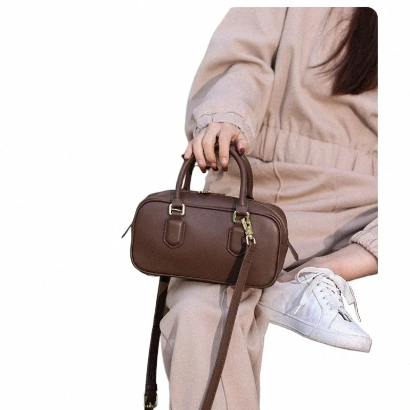 Fiable & Sunny Leather Bowling Bag - Womens Crossbody