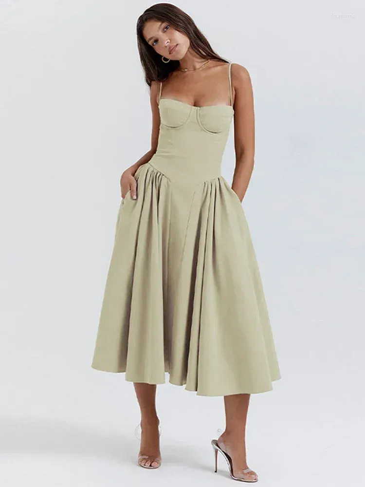House Dress Casual Sleeveless Ankle-Length Polyester Summer Midi Dress for  Women from Dhgate Basic & Casual Dresses - price 33.15