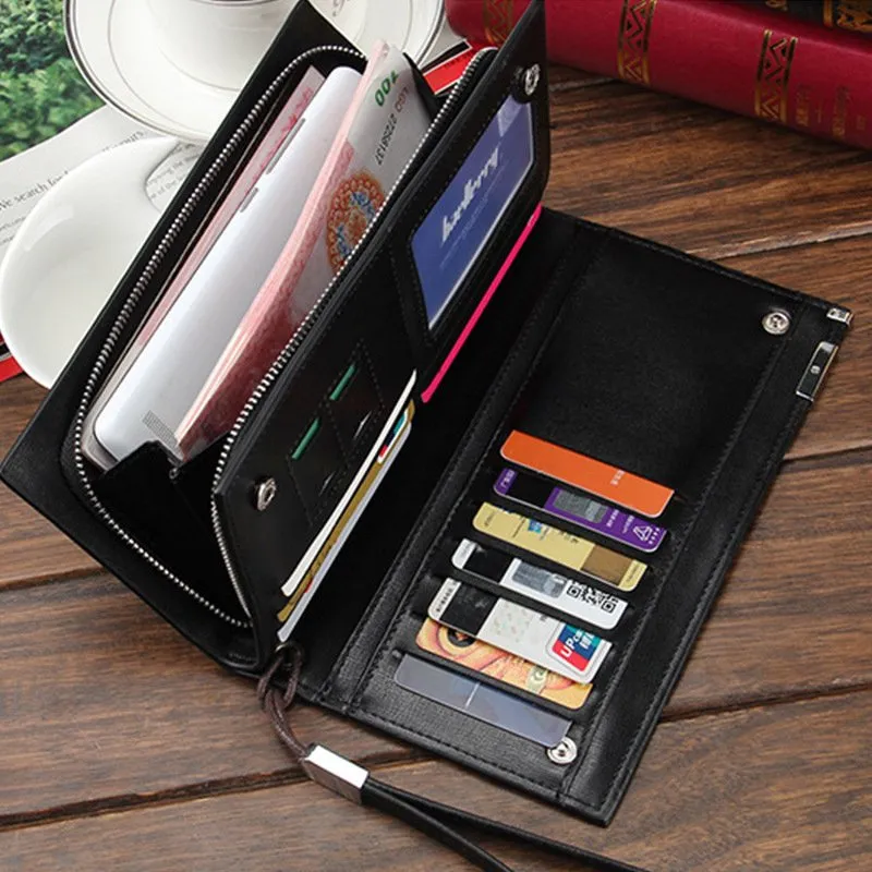 DHgate.com:Mens Genuine Leather Wallet with Multi-Function