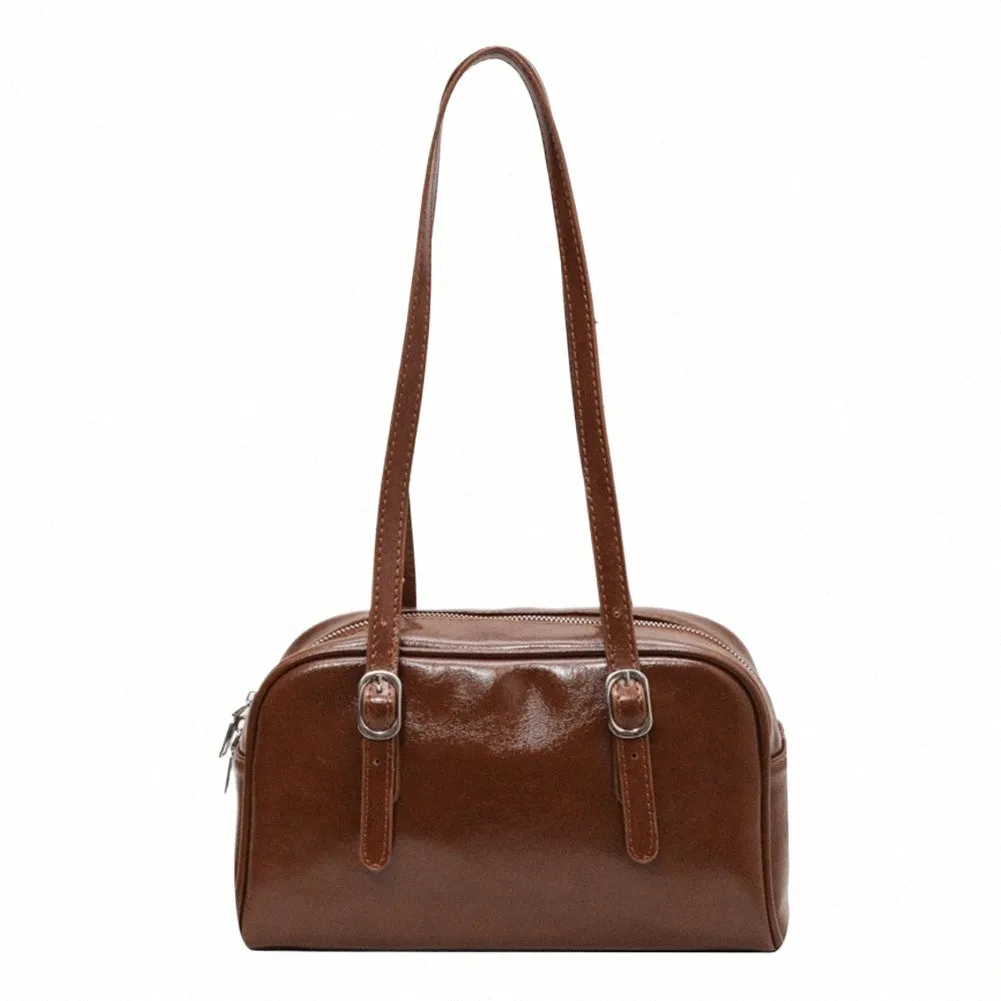 2024 Solid Color Womens Boston Bag: Adjustable Strap