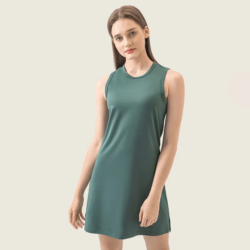 loose fitting tennis dress Ari Dress White Waffle | Tennis Dress