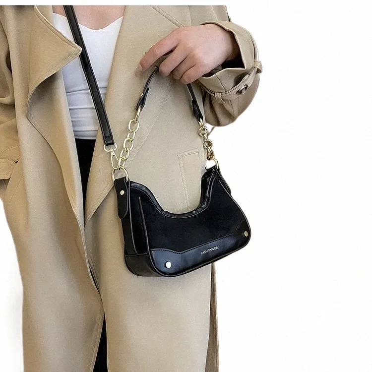 Famous Brand Design Bags For Women 2023 Luxury Bolso Replica Fi Retro Handbag Female Patchwork Suede Chains Shoulder Bag L1fo From 37 07 DHgate
