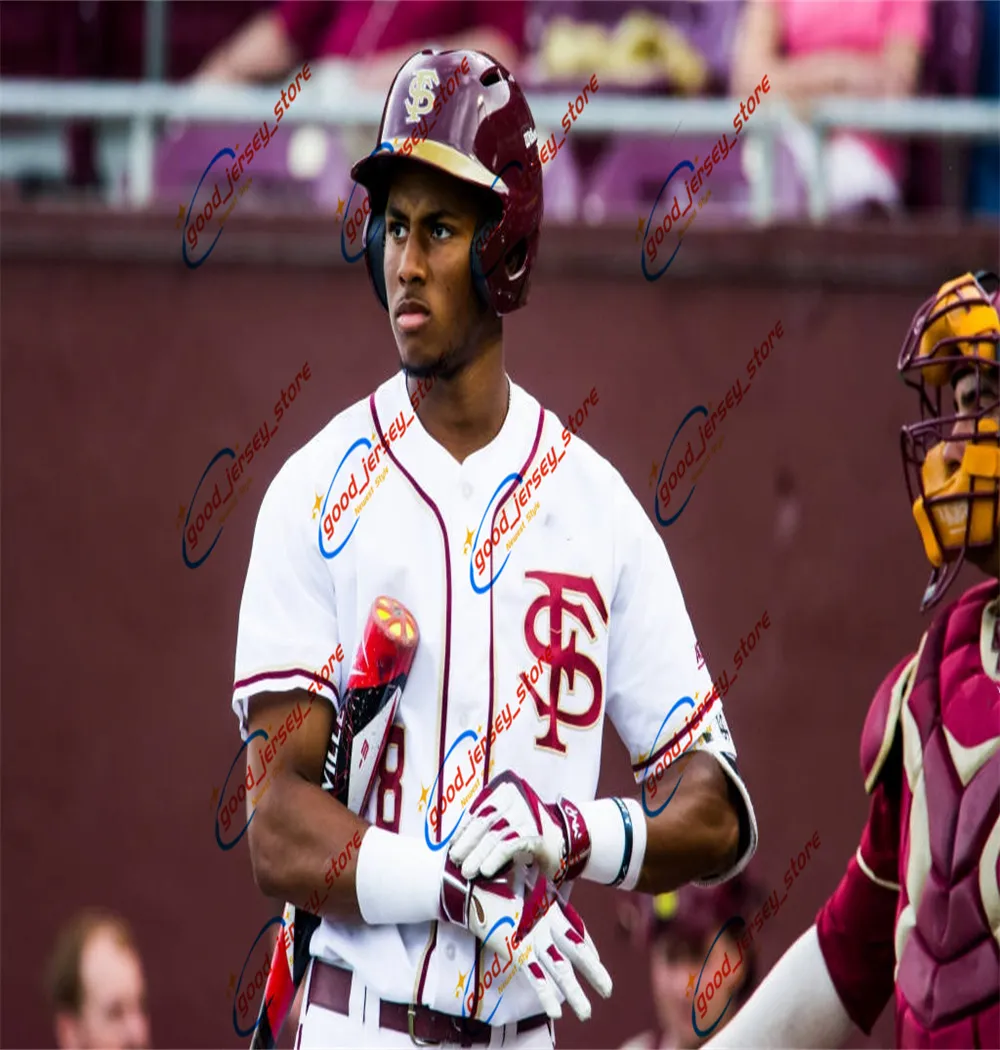 DHgate Florida State Seminoles Baseball Custom Stitched Jersey in Garnet and Gold Sports Outdoors