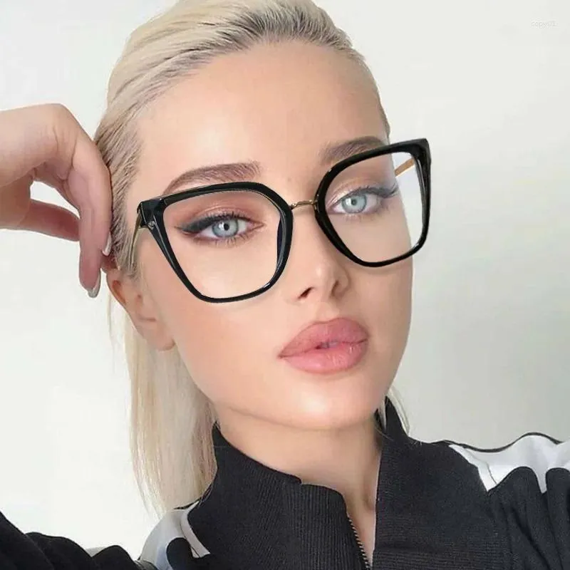 Cute Oversized Square Prescription Sunglasses for Women Blue Light Blocking 2024