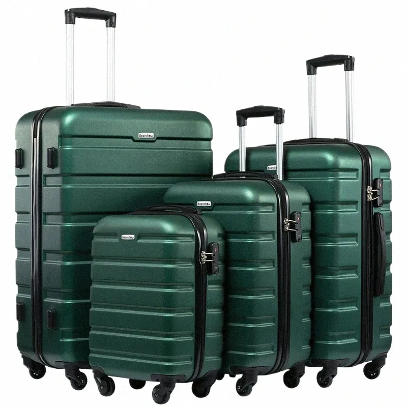 DHgate Large 4 Piece Luggage Set Durable Suitcases with Smooth Rolling Wheels Perfect Travel Companion Bags Luggage Accessories