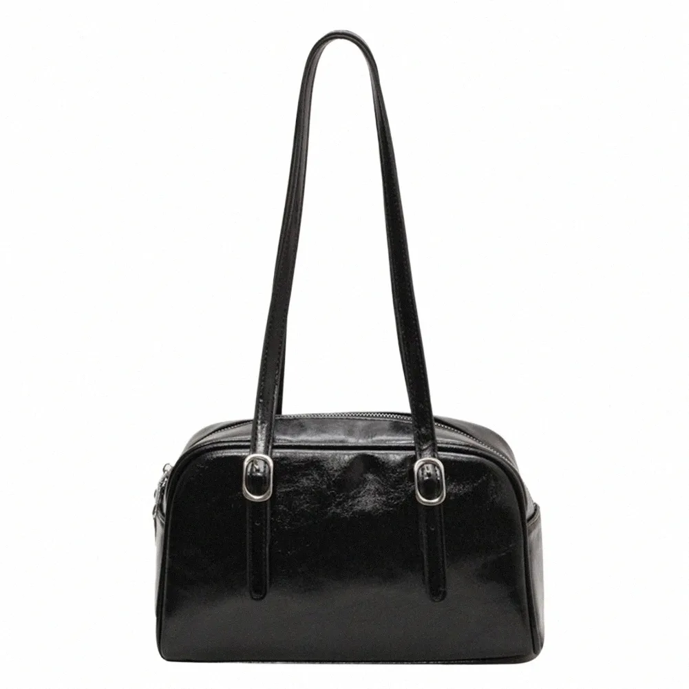 DHgate.com:2024Womens Boston Bag: Solid Color Faux Leather