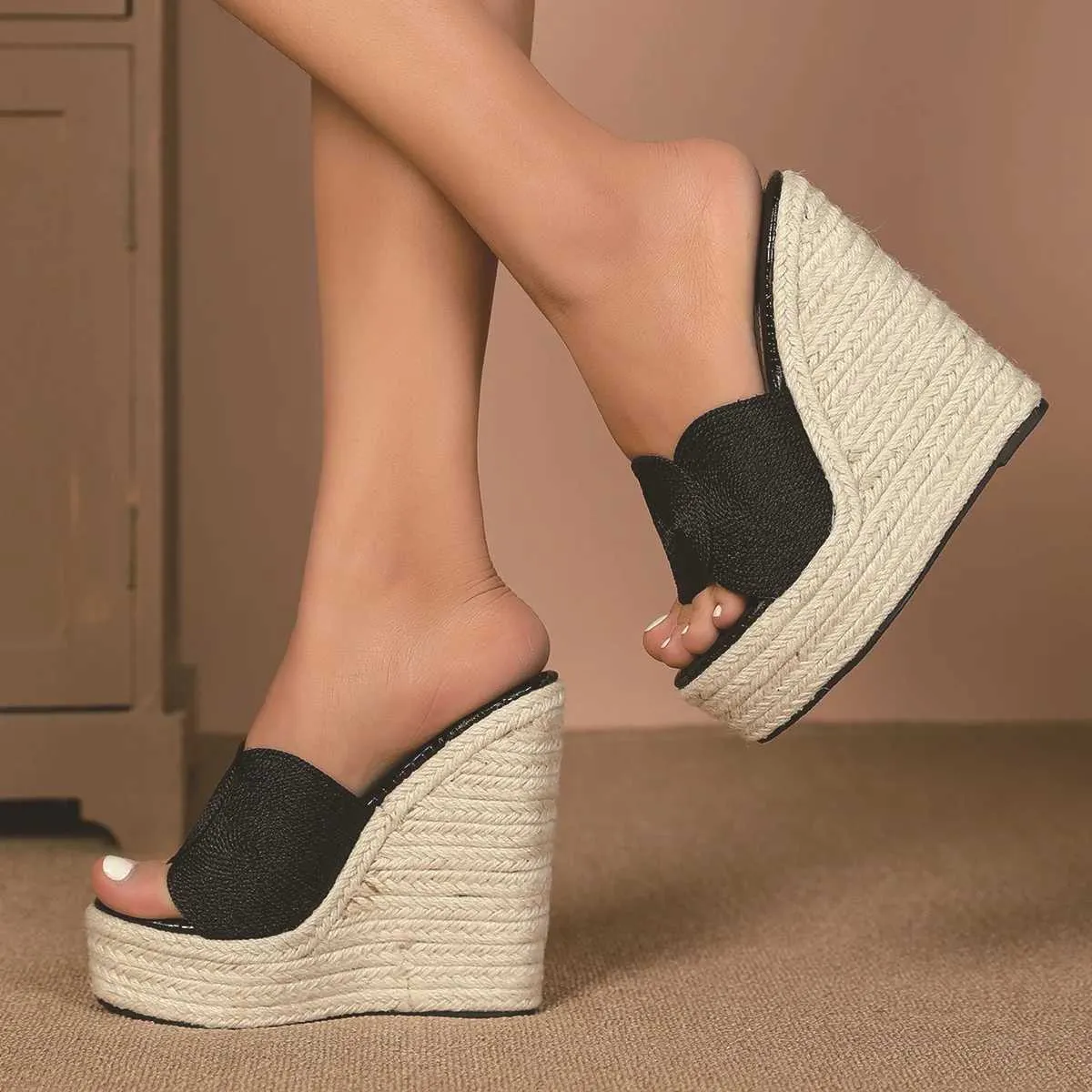 DHgate Summer Espadrilles Casual Comfort in Short Platform Sandals H240621 8XZK Shoes Accessories