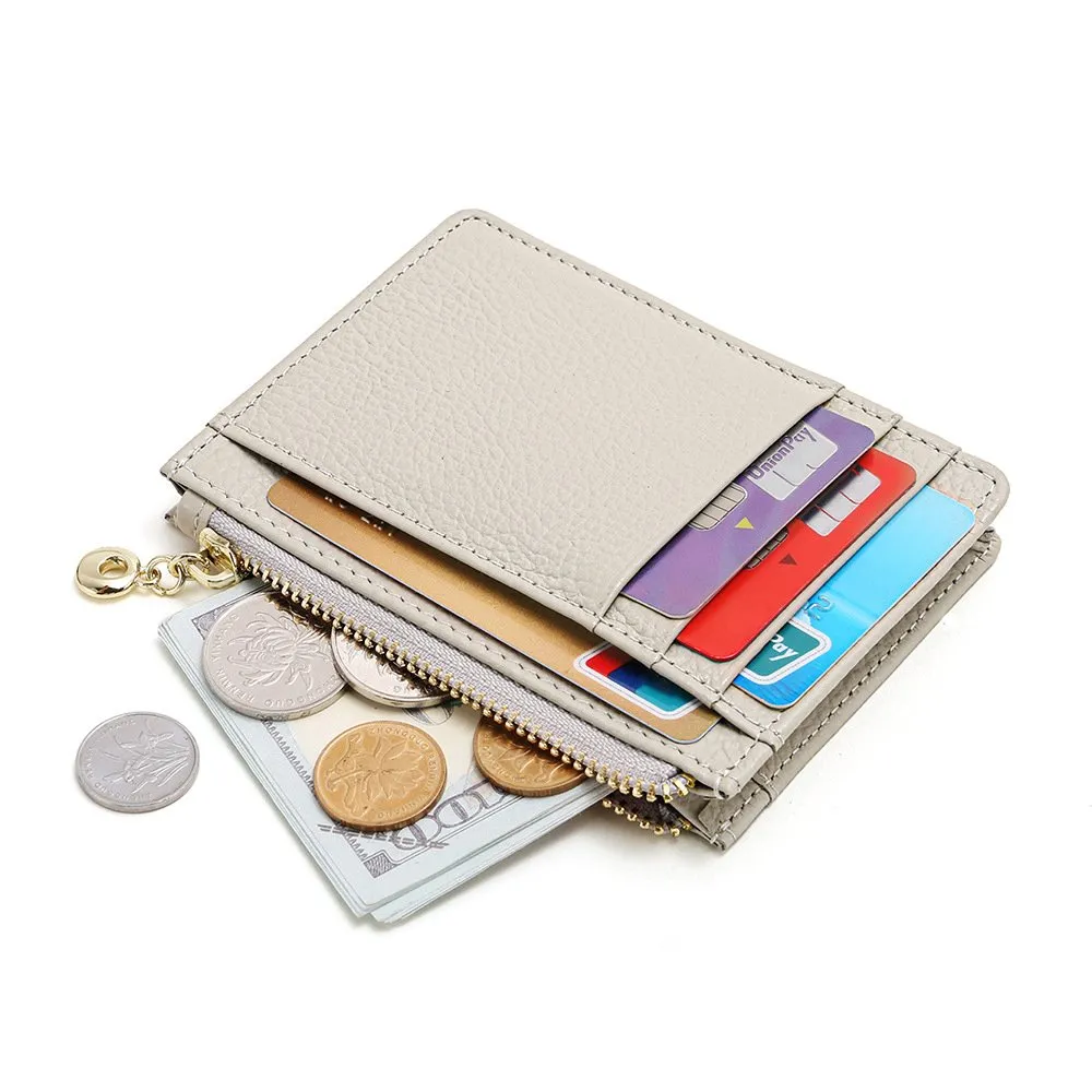 DHgate.com:Pebbled Leather Zipper Card Wallet: Japanese