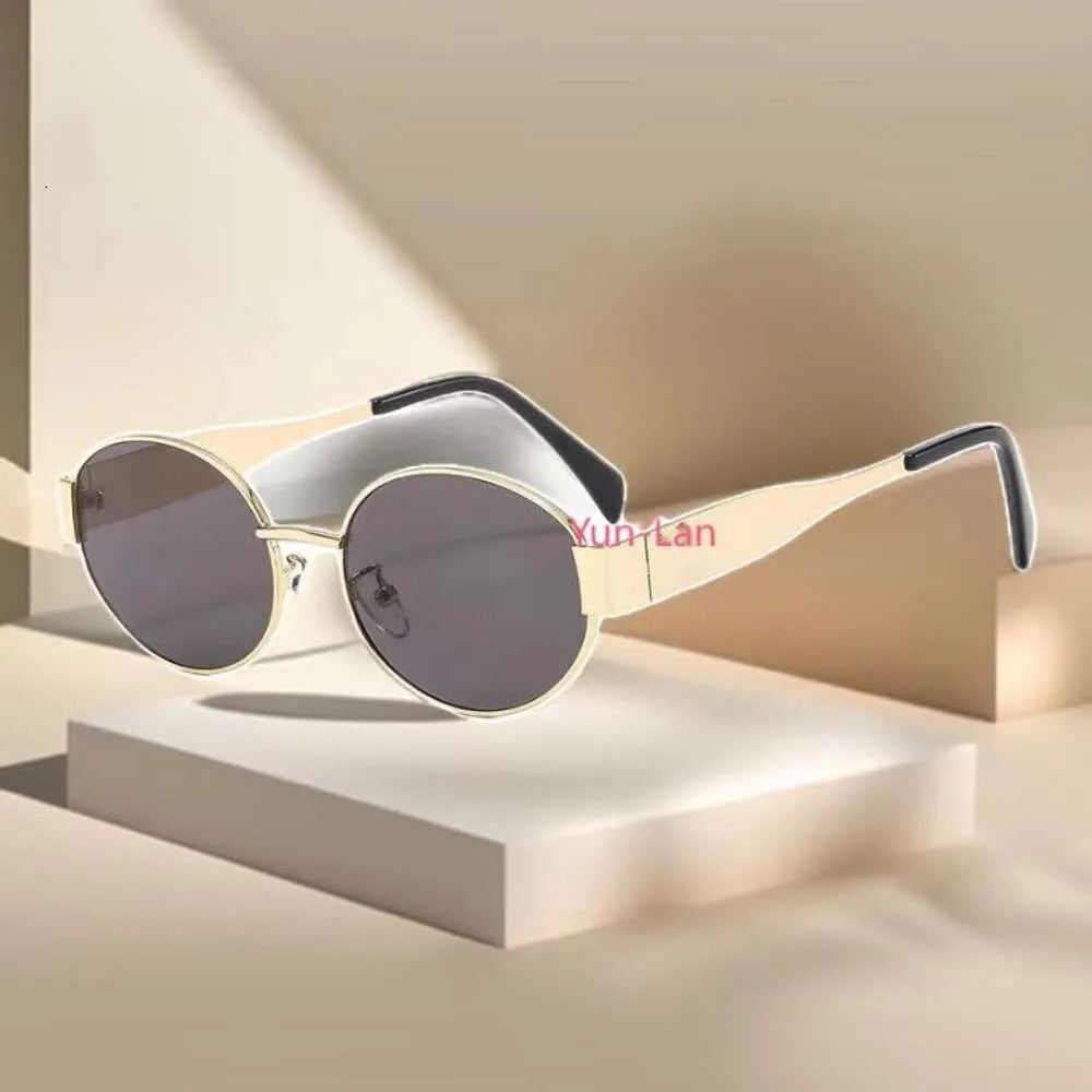 Oval metal temple classic retro polarized sunglasses with  display picture 1
