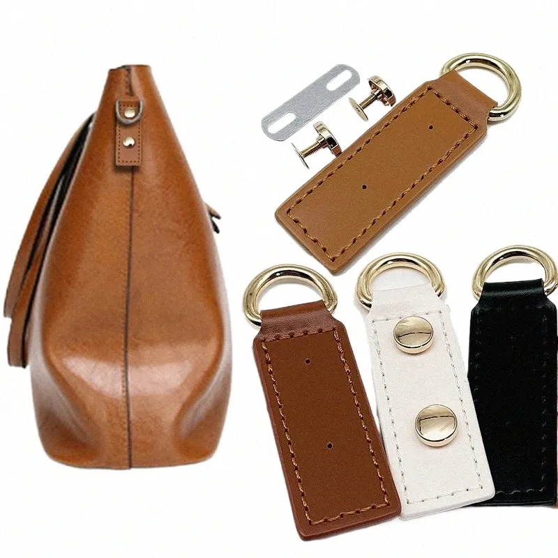 1pc Thick PU Leather Replacement Bag Strap Durable DIY Handbag Shoulder Strap with Screw Black