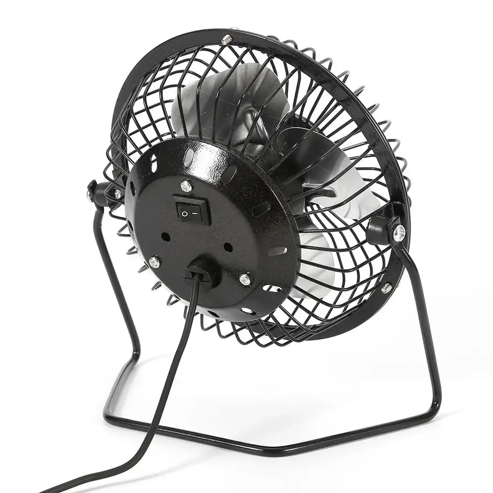 Portable Mini USB Rechargeable Fan with Aluminum Blades and Wrought ...