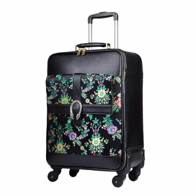 Durable Lage Suitcase for Travel Faionable Trendy Polyester ex Zipper Closure Universal Wheel Carry on Bag