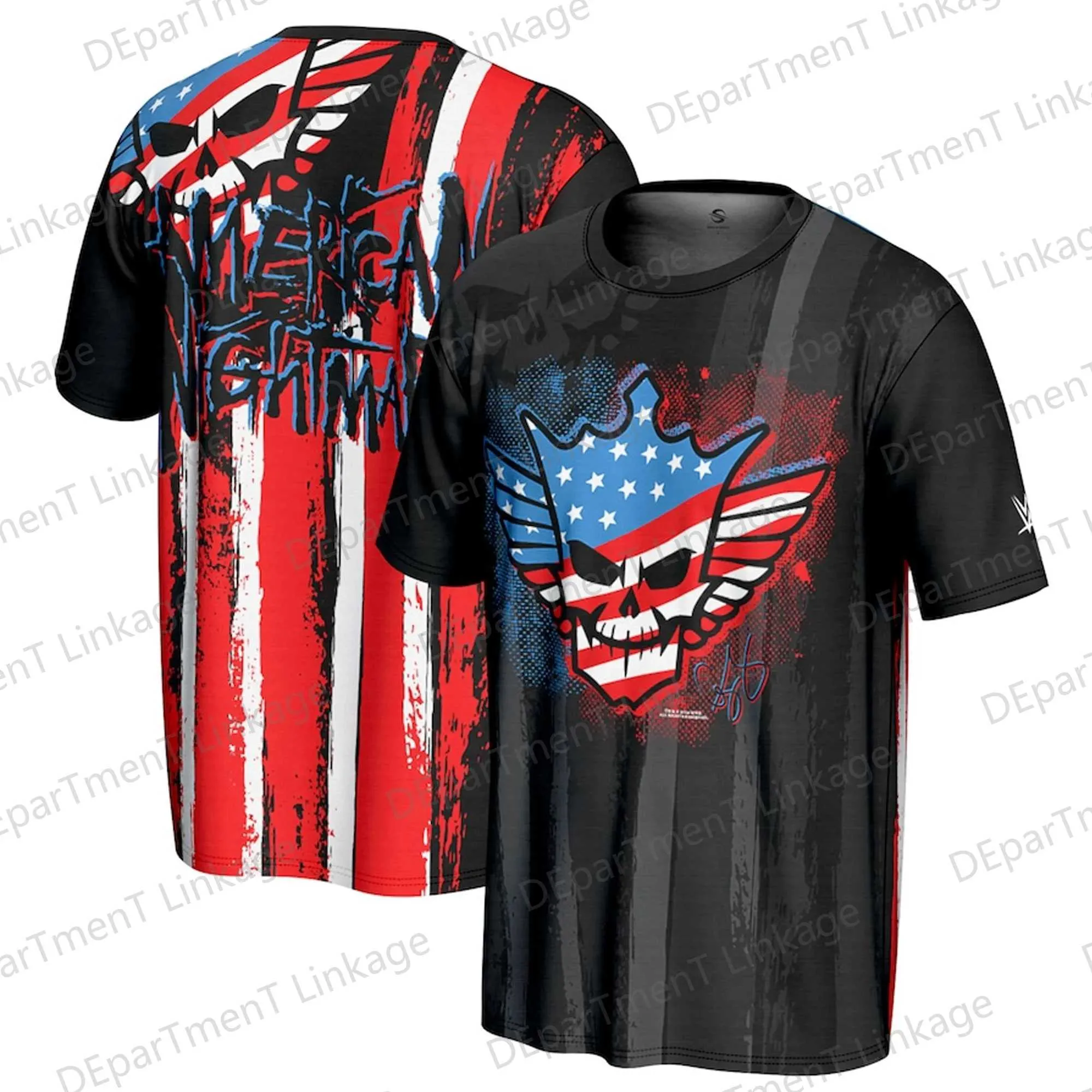 WWE 2024 日本公演コーディ・ローデス トーキョーナイトメア Tシャツ WWE コーディ・ローデス Tシャツ American Nightmare Text WHT