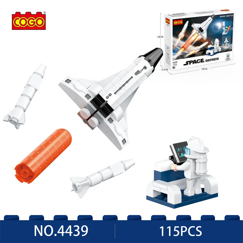 COGO Space Shuttle Building Set: 115PCS White Spaceship Model Kit for  Enthusiasts - Main Image