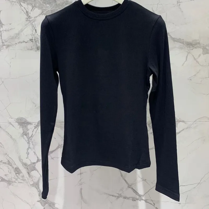 Top Da Donna A Maniche Lunghe Con Scollo Rotondo Tinta Unita - Foto 9