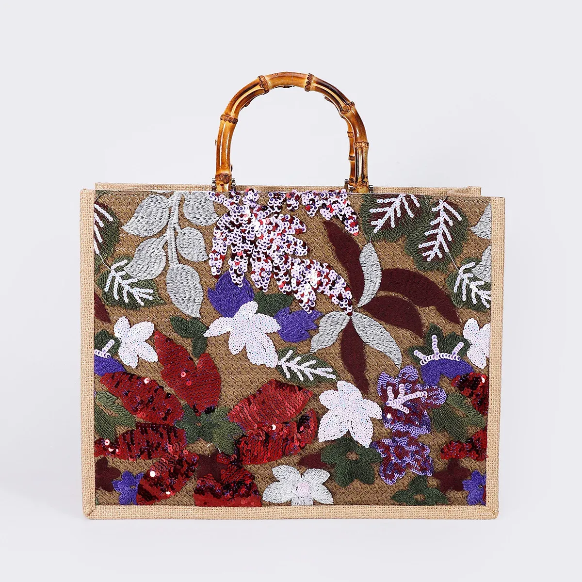 ◆◇✴︎TIKI ✴︎Bamboo Bag◆◇✴︎新品未使用✴︎ Tiki Barrel Bag - 50's Inspired Barrel Bag With Bamboo