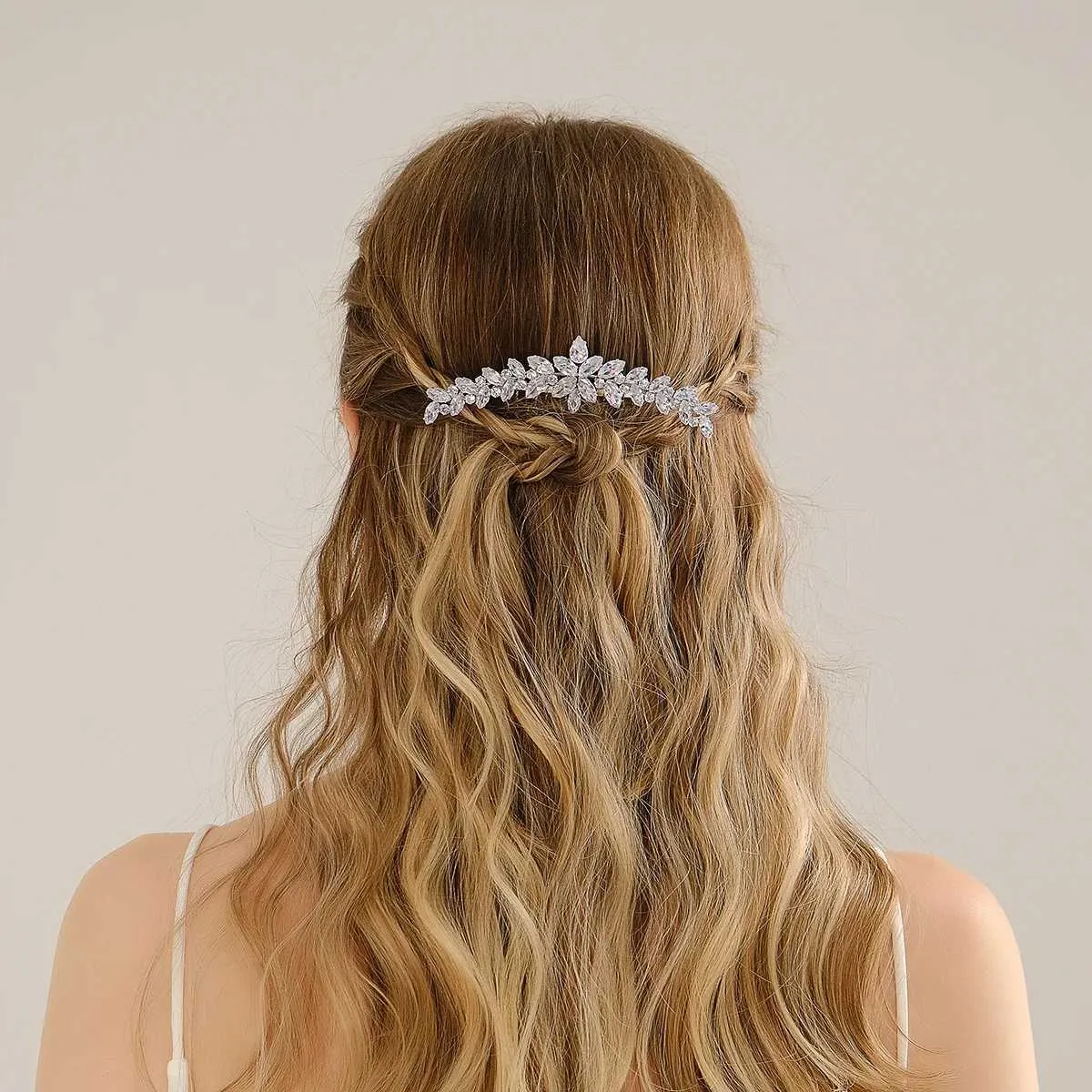 Cubic zirconia hair piece 2025
