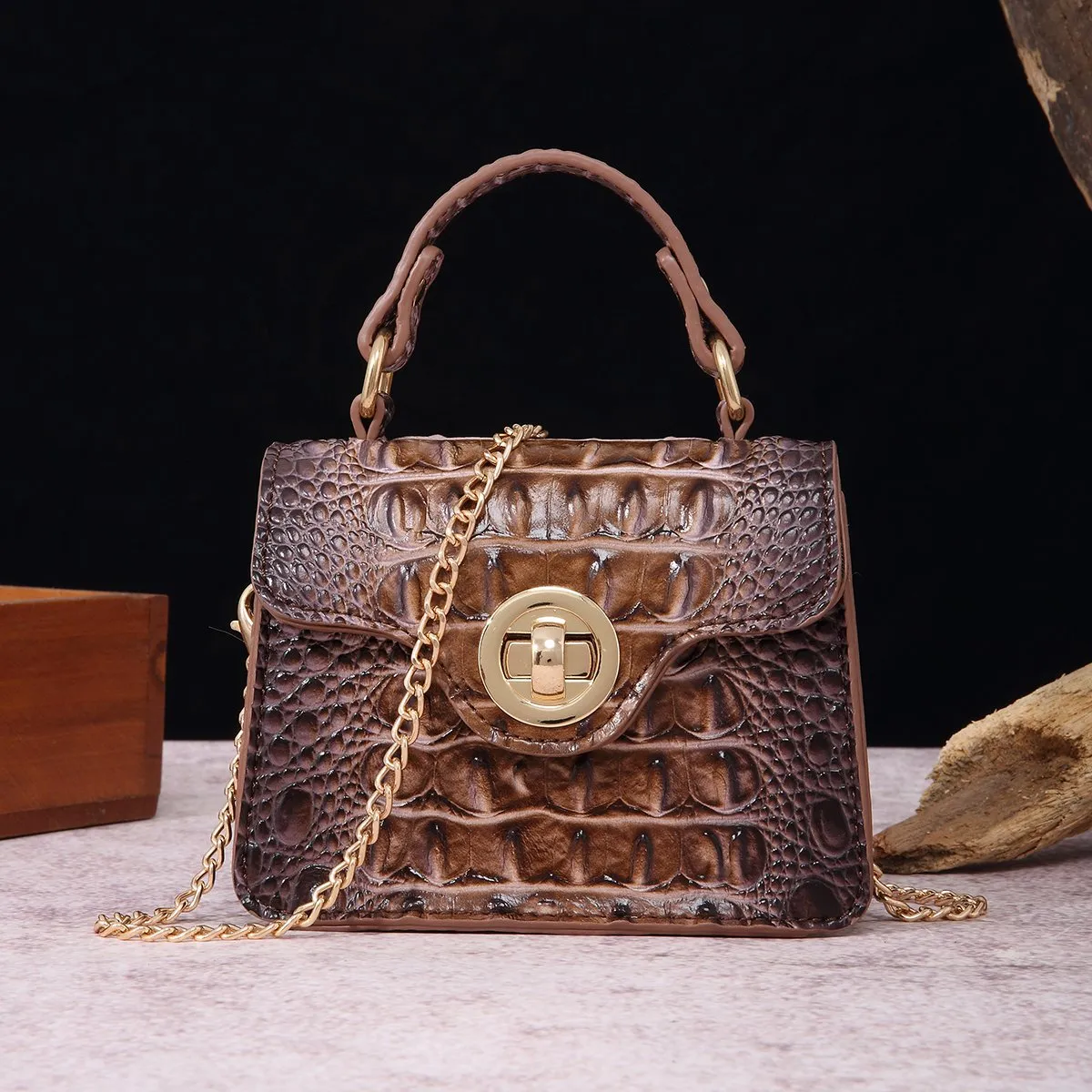 Crocodile Leather Handbag Classic Crossbody Satchel Purse For Women 2024 From Sleekshoulder 34.06 DHgate.Com