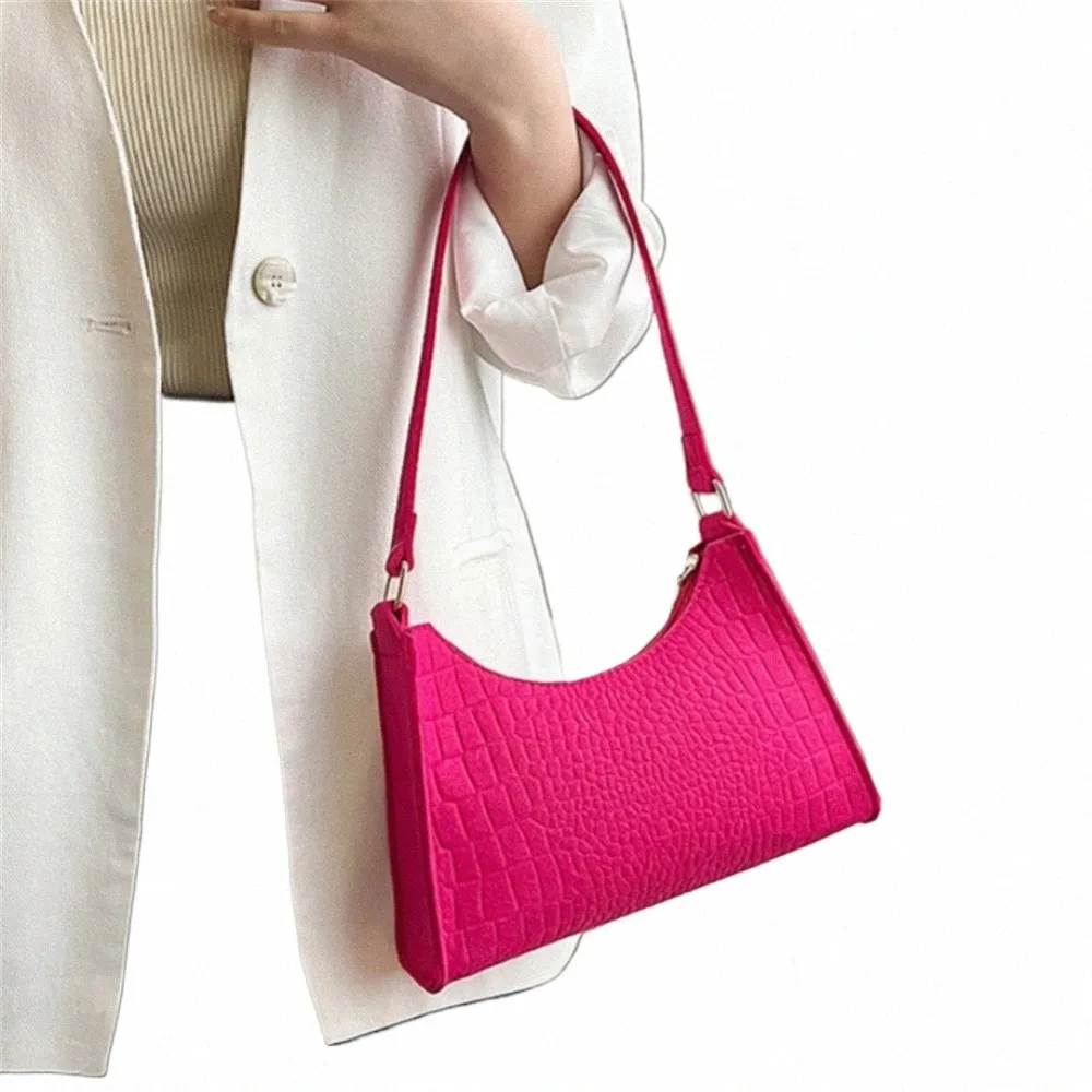 DHgate.com:Womens Felt Underarm Bag: Crocodile Pattern