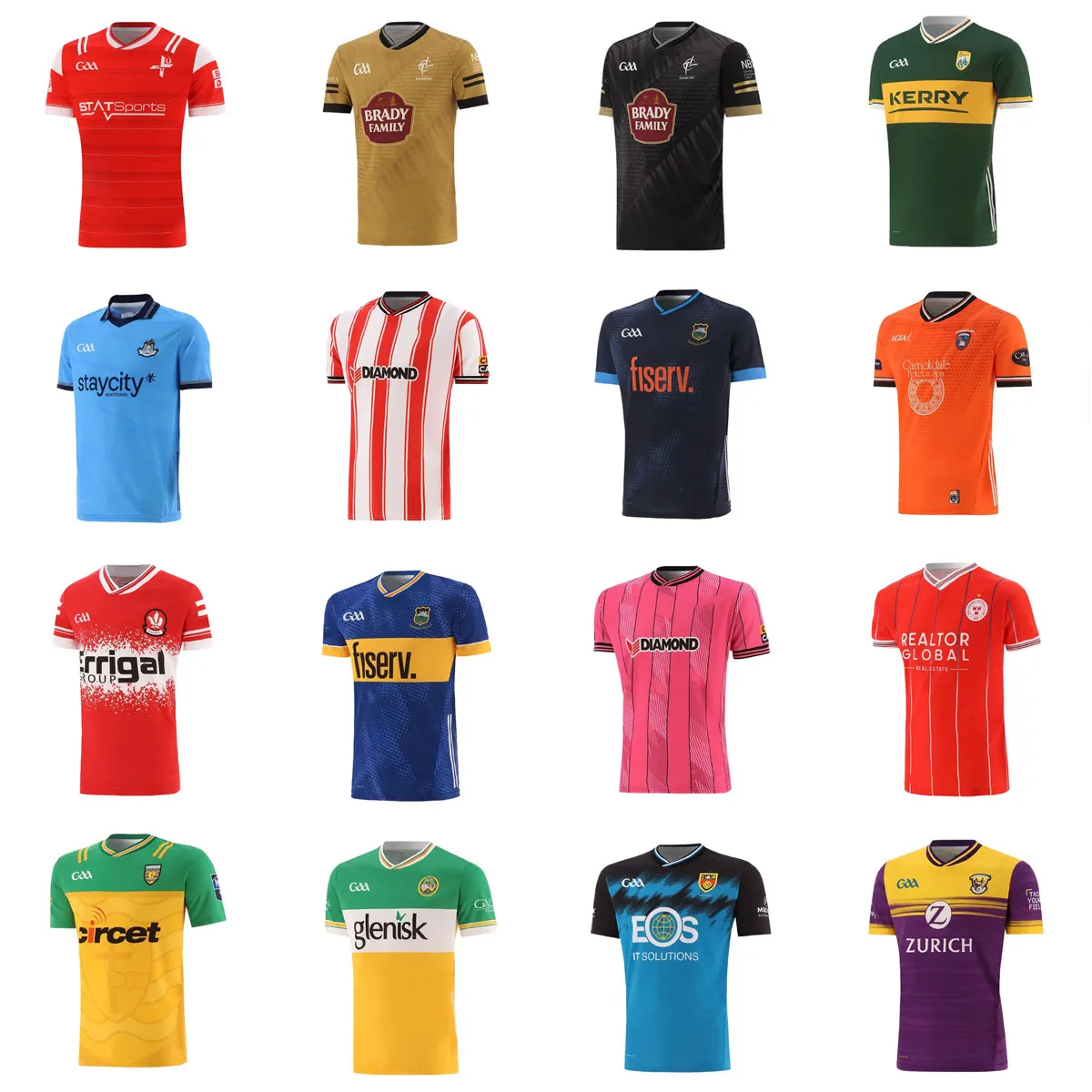 2024 GAA County Jersey Ireland Rugby Shirt: Dublin, Mayo, Cork More!  Support Your Team! Premium Quality, Fast