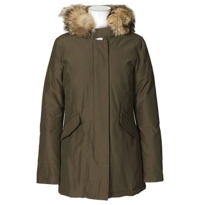 Jacket Parka Damen Designer Luxury Down Parka With Norwegian Fur Warm