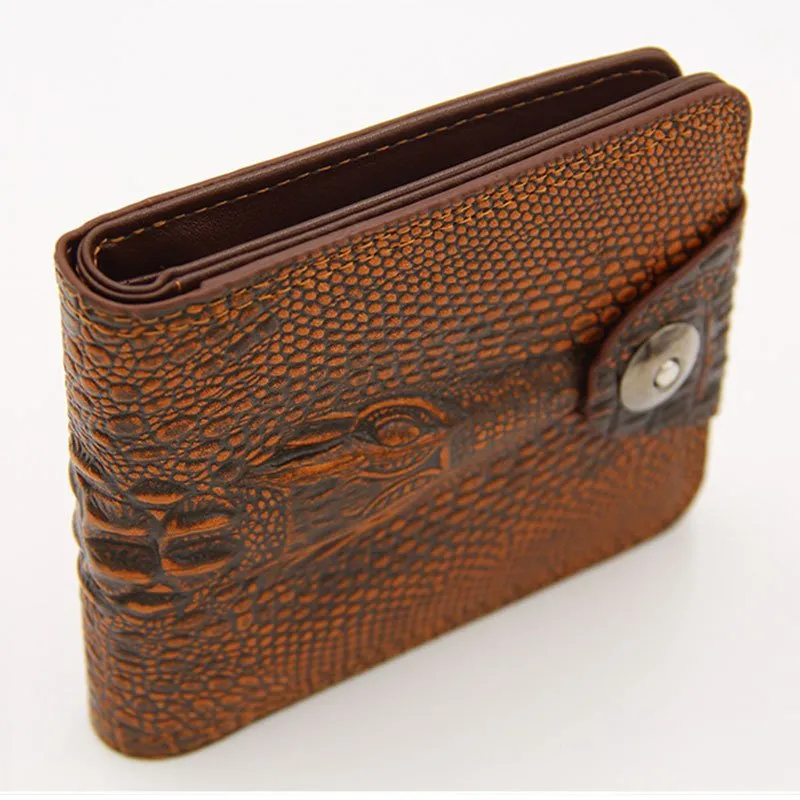 新品未使用 quattro gatti crocodile wallet Alligator Leather Wallet Business Alligator Clutch With Lock