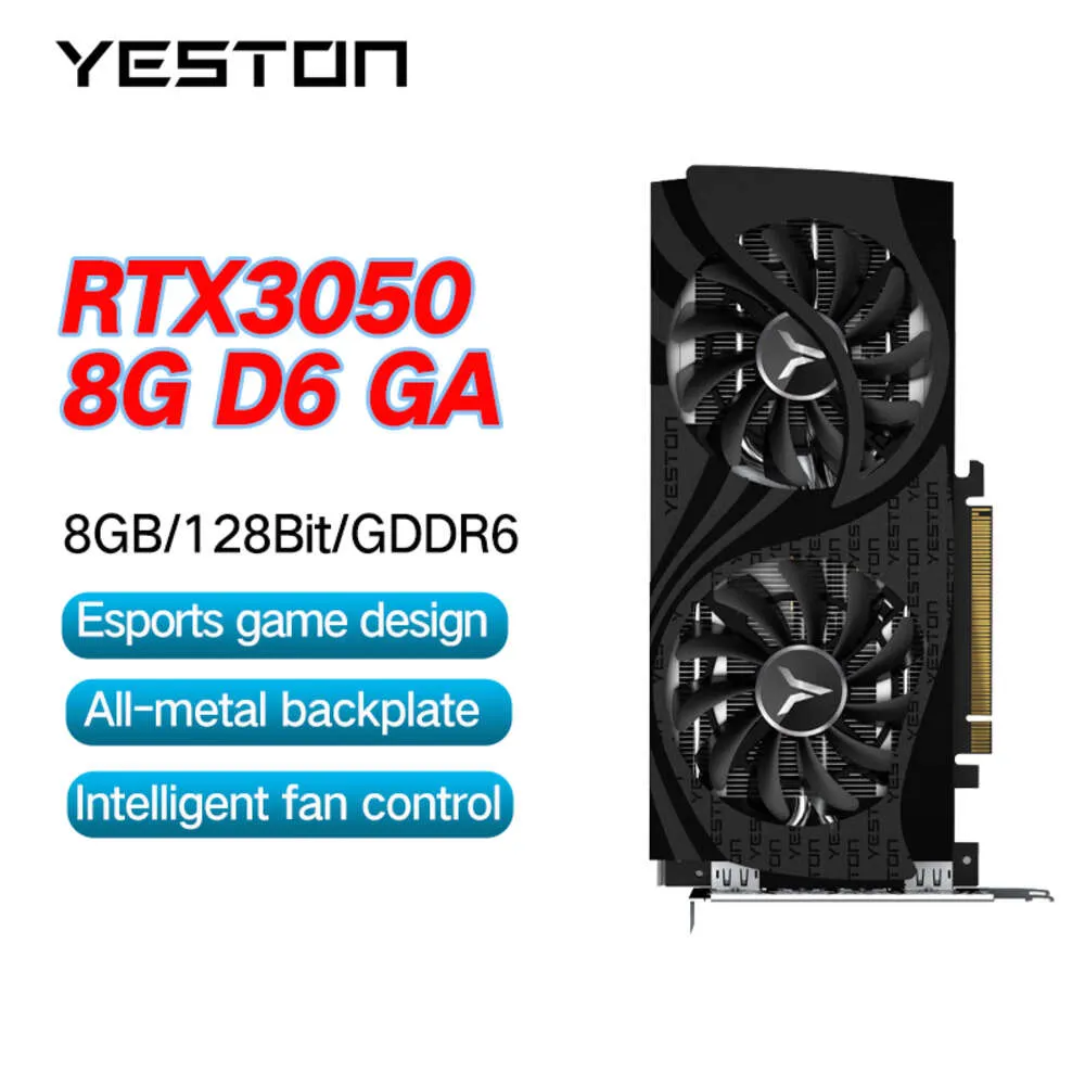 YESTON RTX 3050 8GB GDDR6 Gaming Graphics Card NVIDIA 8NM Video Card ...