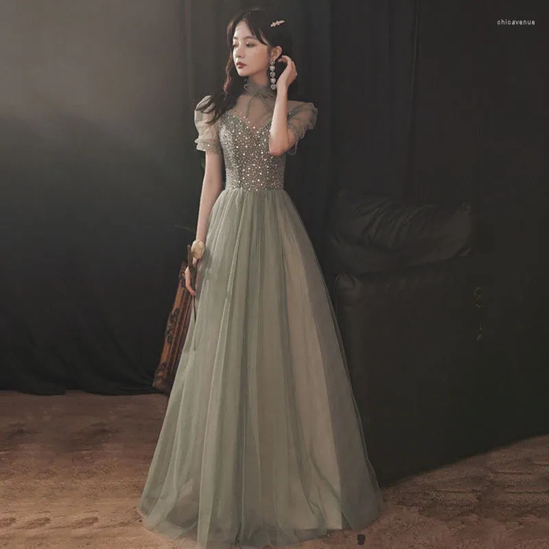 Green Floor-Length Polyester Evening Dress with Hooded Collar and Empire  Waistline for Winter Formal Events from Dhgate Urban Sexy Dresses - price  93.92