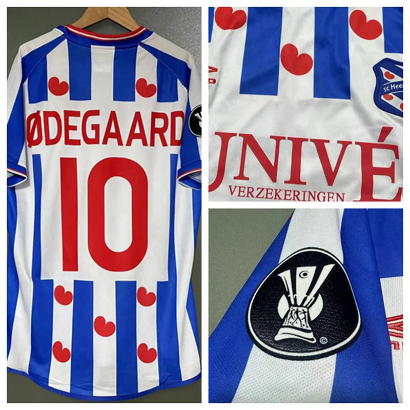 Vintage Classic SC Heerenveen Home Soccer Jersey for Men with Long