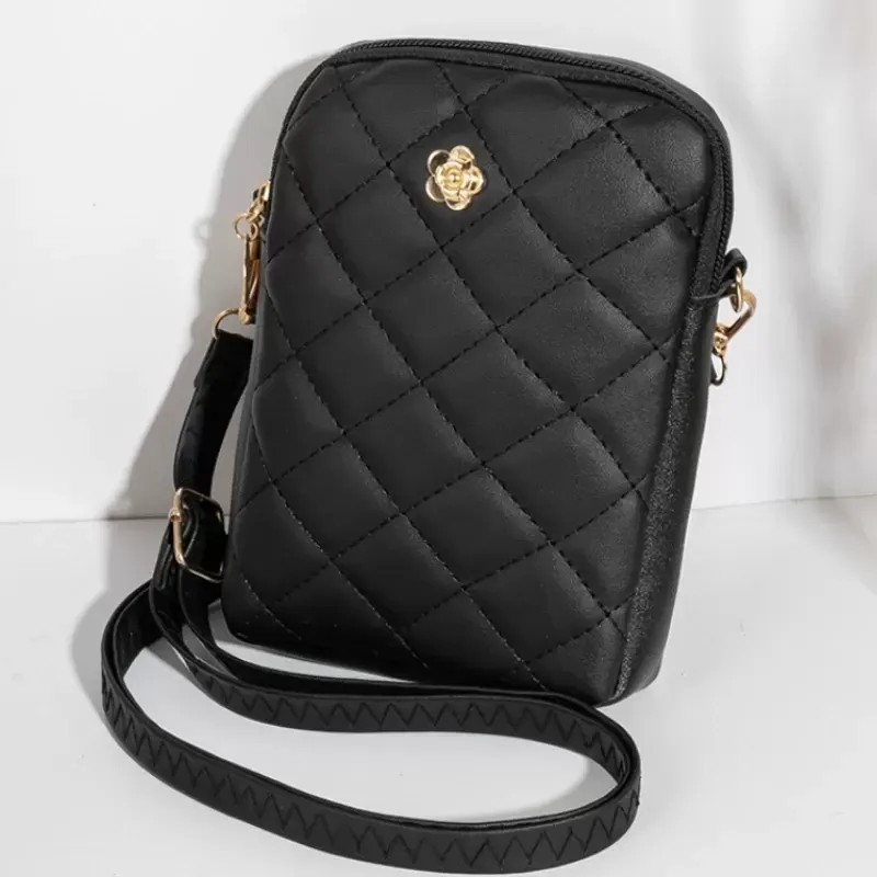 DHgate.com:Crossbody Bag: Portable PU Leather Multi-Pocket