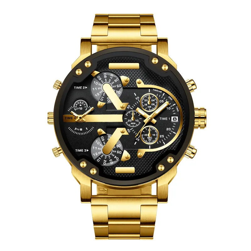Luxury Mens Gold Sport Watch With Designer Quartz Movement 50mm Stainless Steel A Strap And Analog Display From Muguili 15.83 DHgate.Com