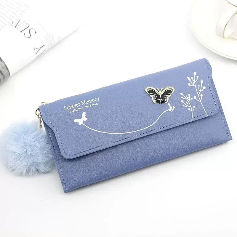 WZCJDHMJ Butterfly Print Wallet - Large Capacity Clutch Purse With Wrist Strap For Women - View #3