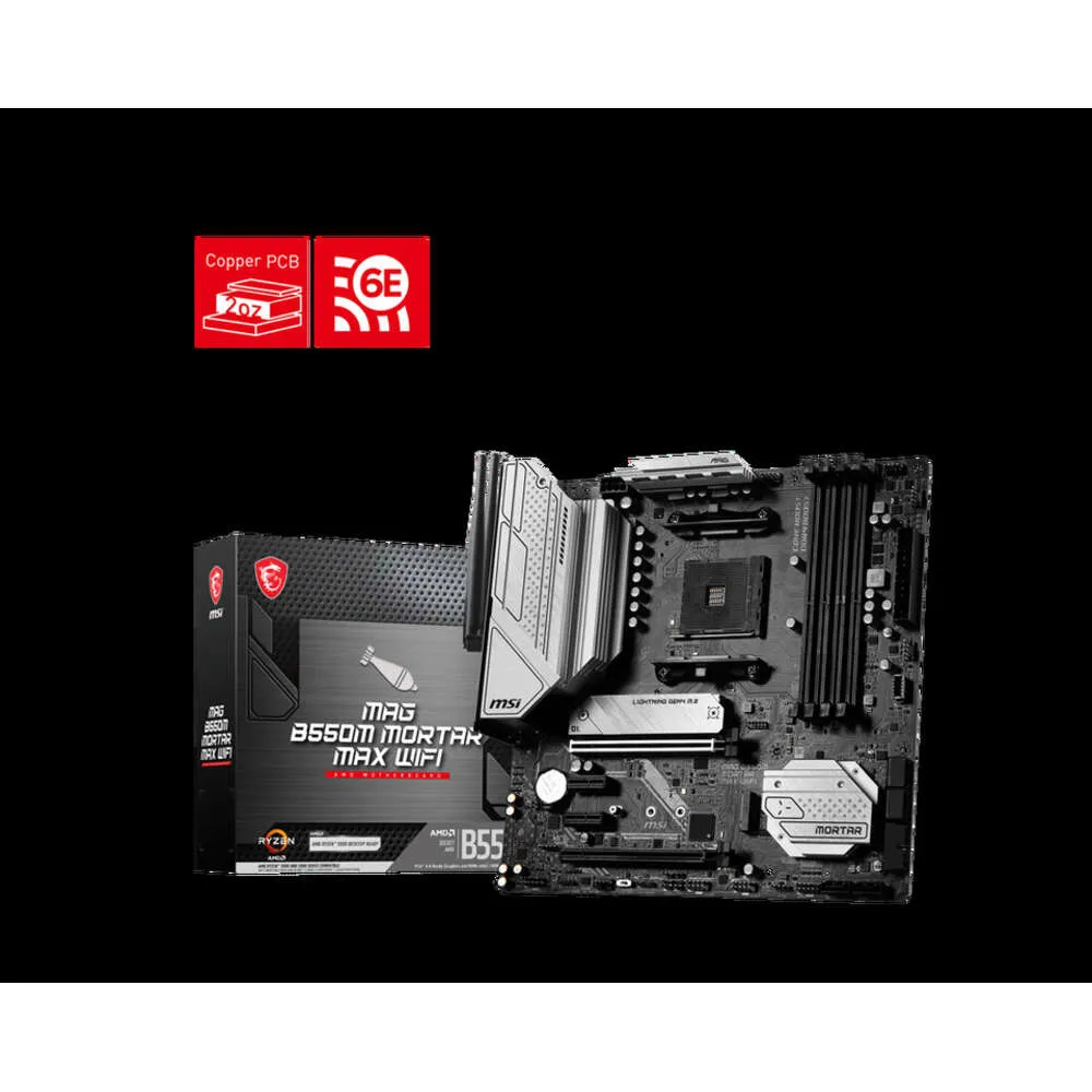 MSI B550M MORTAR MAX WIFIマザーボード AM4 AMD B550、2X M.2