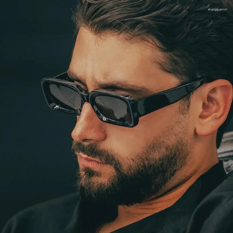 Rectangle retro sunglasses sale