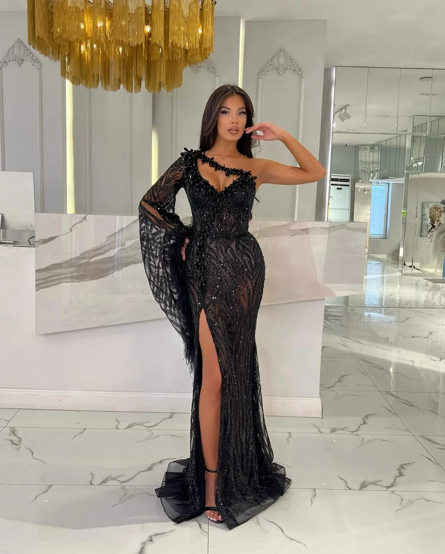 black and white grad dress Black and White Ruffled Homecoming Dress Spaghetti Strap Graduation Dr Viniodress