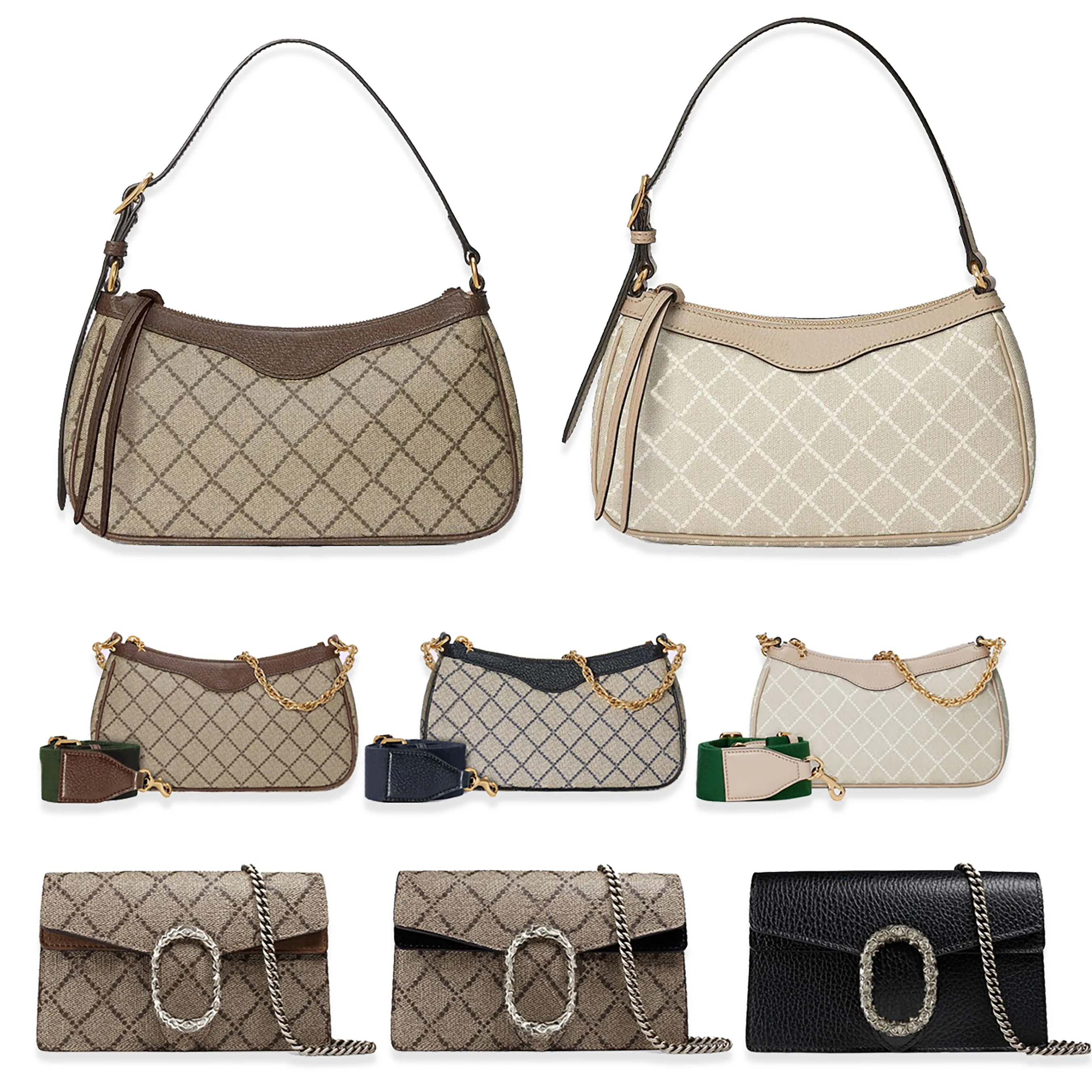 Designer Bag Shoulder Bag Hobos bag Luxury Handbag Women's Underarm Bag Crescent Moon Luxury Designer Women Letters Chain totes Purse Bags001
