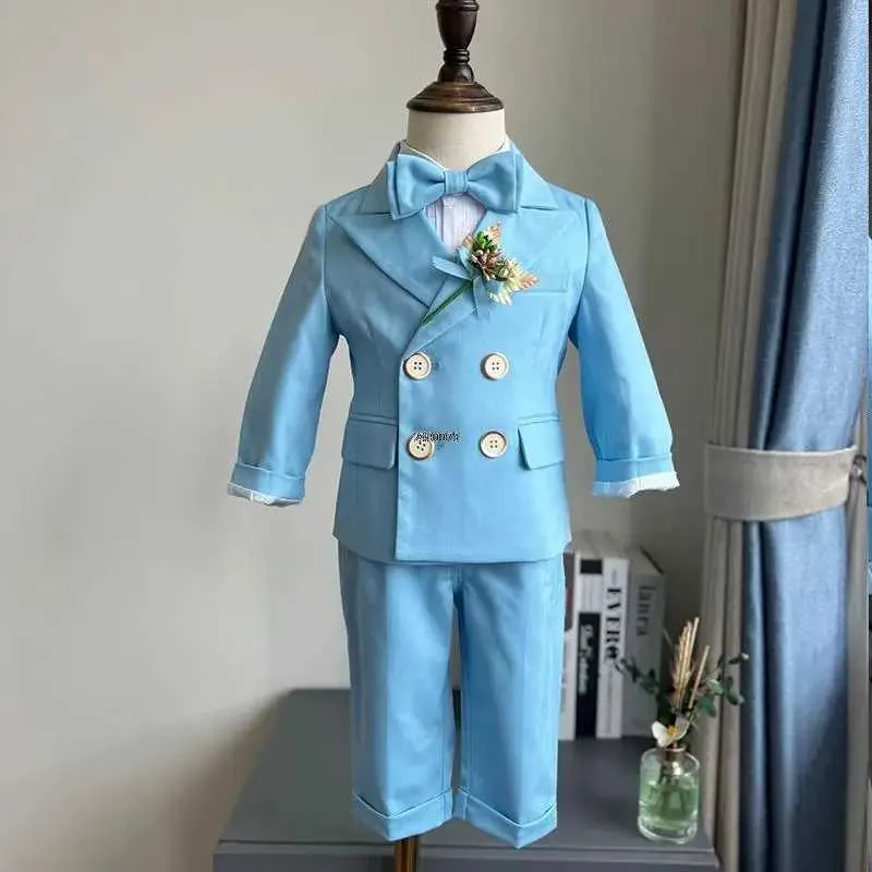 Baby Boys Green Tuxedo Formal Suit Set for Wedding, Christening