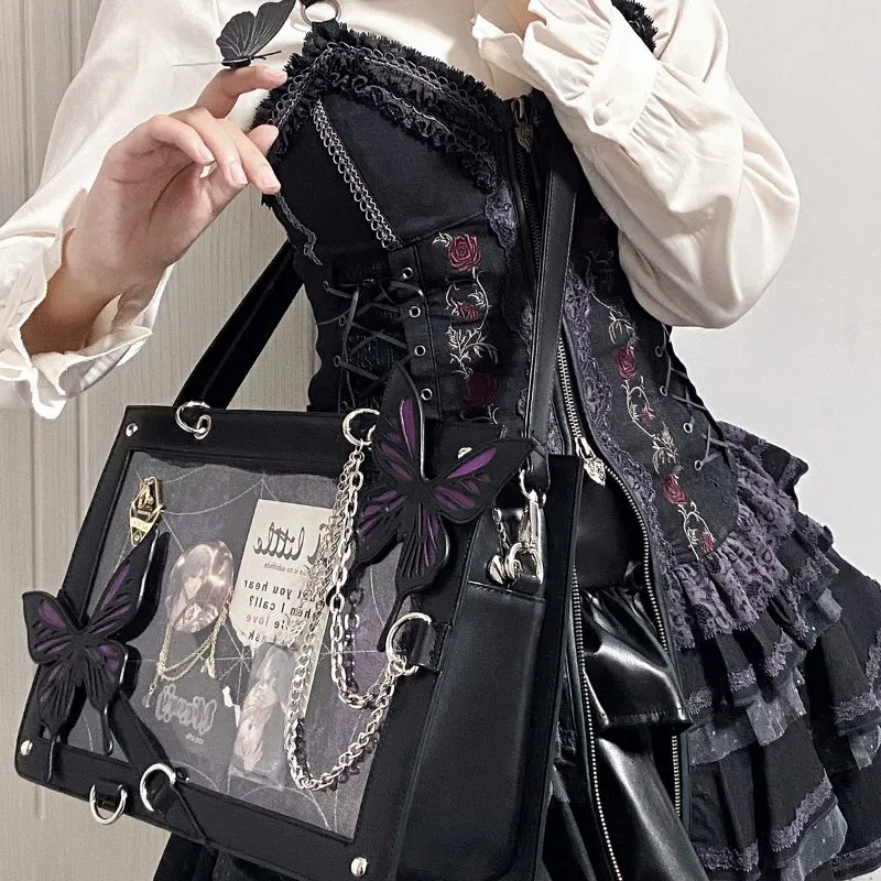 J*0様 Gothic Lolita handbag black Bostonb Victorian_Gothic_Coquette_Loli