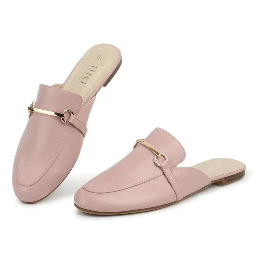 Flat backless loafers hotsell