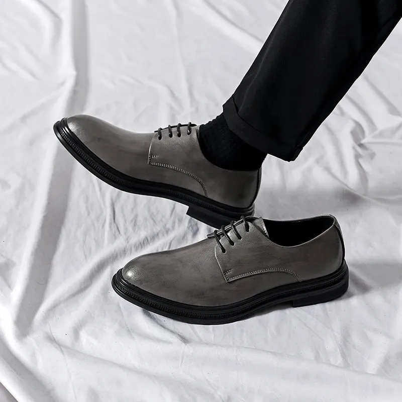 Wholesale Mens Black Suede Dress Shoes, Classic Oxford Genuine