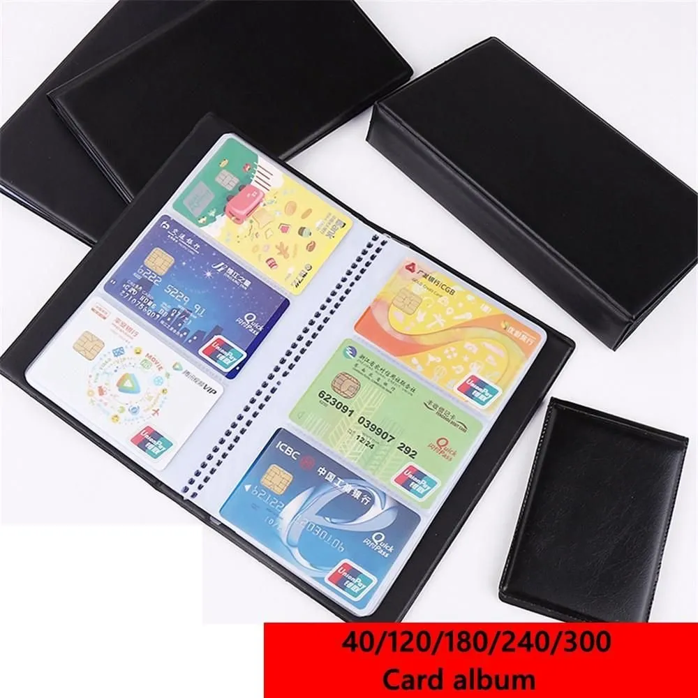 Artificial Leather Card Holder Book Case - 40/120/180/240/300 Capacity Credit  Card Album Holder Binder from Dhgate Card Holders - price 10.92